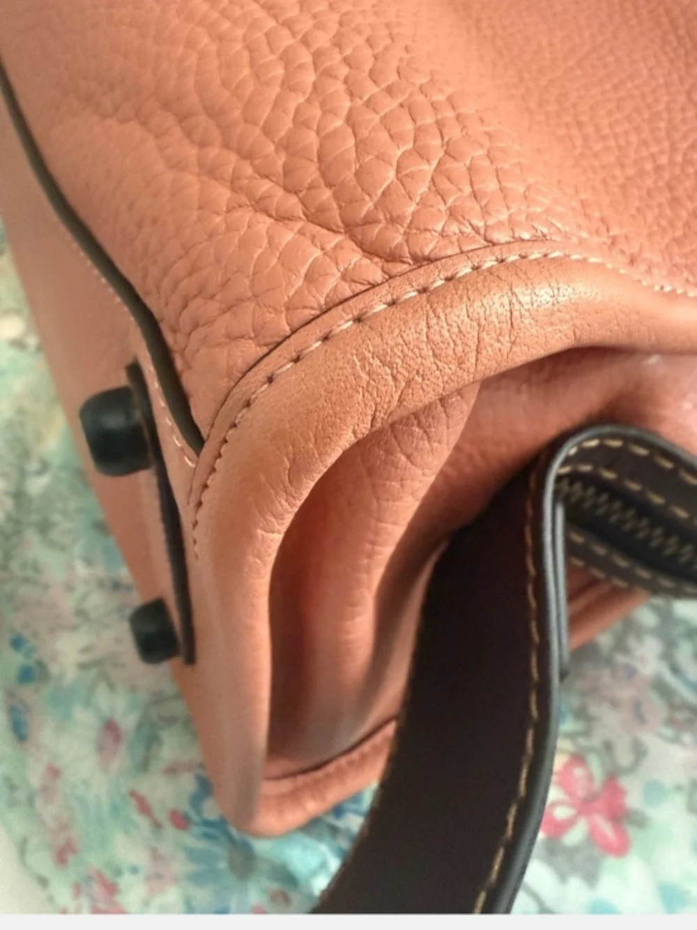 Coach 1941 Rogue 31 Pebbled Leather Satchel in Melon/oxblood